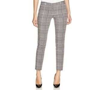 MICHAEL Michael Kors Black and White Plaid Cropped Pants